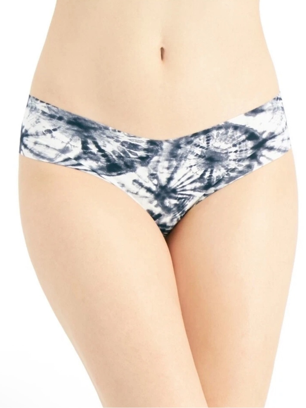 NWT Jenni by Jennifer Moore No-Show Seamless Bikini XXL Black White Tie Dye